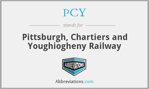 PCY - Pittsburgh, Chartiers and Youghiogheny Railway