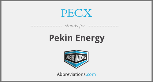 PECX - Pekin Energy