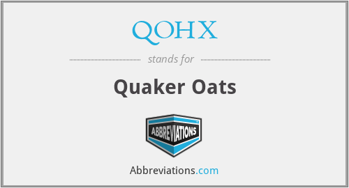 QOHX - Quaker Oats
