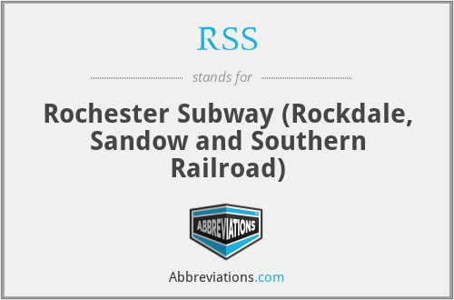 RSS - Rochester Subway (Rockdale, Sandow and Southern Railroad)