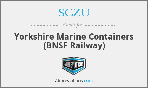 SCZU - Yorkshire Marine Containers (BNSF Railway)