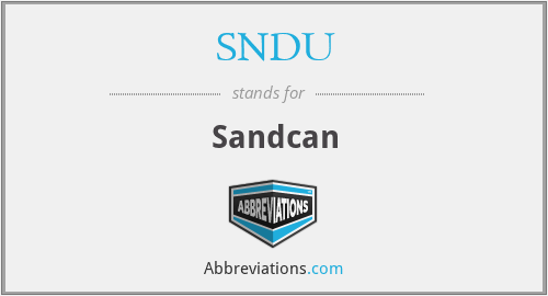 SNDU - Sandcan