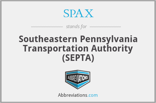 SPAX - Southeastern Pennsylvania Transportation Authority (SEPTA)