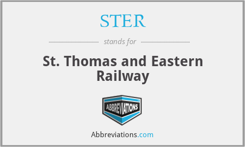 STER - St. Thomas and Eastern Railway