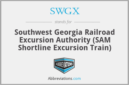 SWGX - Southwest Georgia Railroad Excursion Authority (SAM Shortline Excursion Train)