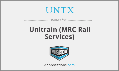 UNTX - Unitrain (MRC Rail Services)