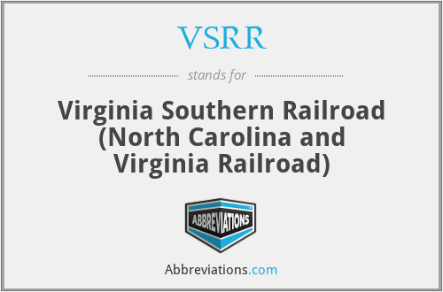 VSRR - Virginia Southern Railroad (North Carolina and Virginia Railroad)