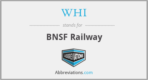 WHI - BNSF Railway