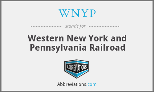 WNYP - Western New York and Pennsylvania Railroad