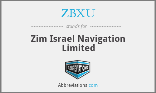 ZBXU - Zim Israel Navigation Limited