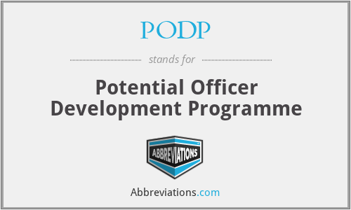 PODP - Potential Officer Development Programme