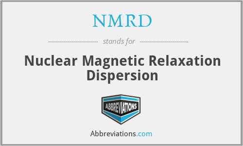 NMRD - Nuclear Magnetic Relaxation Dispersion