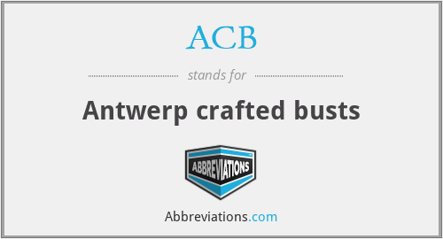 ACB - Antwerp crafted busts