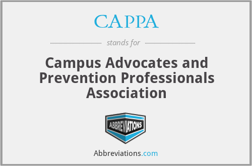 CAPPA - Campus Advocates and Prevention Professionals Association