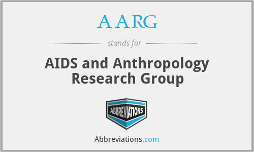 AARG - AIDS and Anthropology Research Group