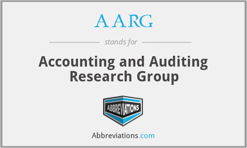 AARG - Accounting and Auditing Research Group