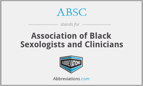 ABSC - Association of Black Sexologists and Clinicians