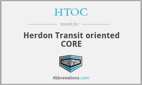HTOC - Herdon Transit oriented CORE