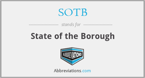 SOTB - State of the Borough