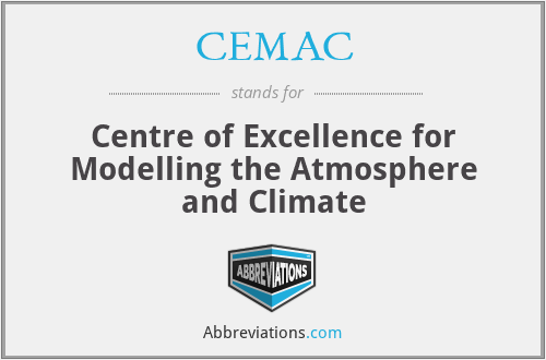 CEMAC - Centre of Excellence for Modelling the Atmosphere and Climate