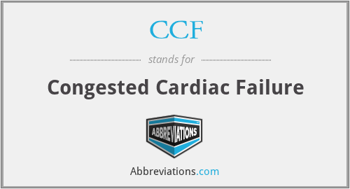 CCF - Congested Cardiac Failure