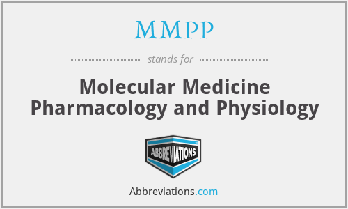 MMPP - Molecular Medicine Pharmacology and Physiology