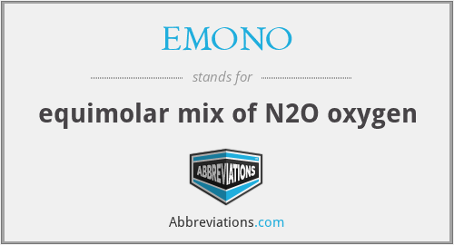 EMONO - equimolar mix of N2O oxygen