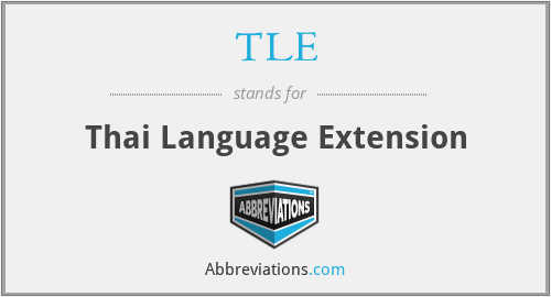 TLE - Thai Language Extension