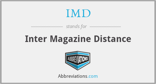 IMD - Inter Magazine Distance