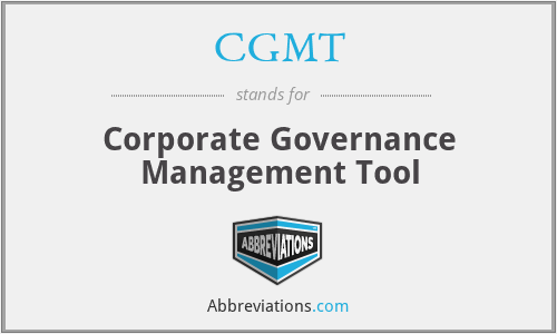 CGMT - Corporate Governance Management Tool