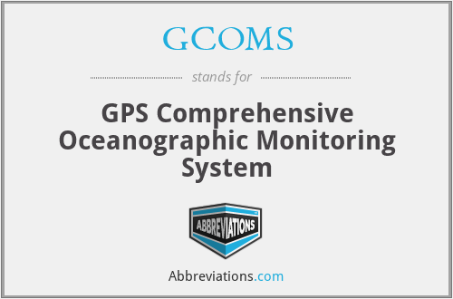 GCOMS - GPS Comprehensive Oceanographic Monitoring System