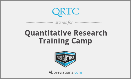 QRTC - Quantitative Research Training Camp