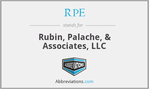 RPE - Rubin, Palache, & Associates, LLC