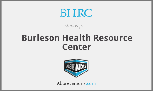 BHRC - Burleson Health Resource Center