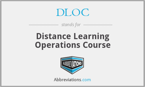 DLOC - Distance Learning Operations Course