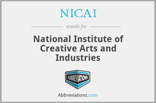 NICAI - National Institute of Creative Arts and Industries