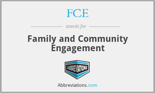 FCE - Family and Community Engagement