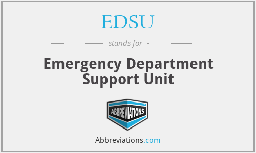 EDSU - Emergency Department Support Unit