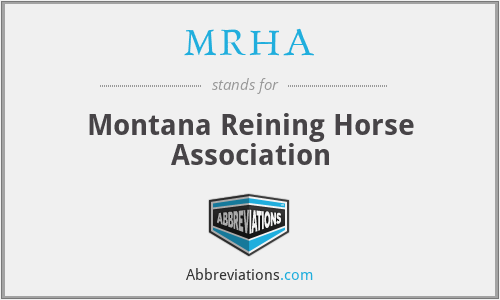 MRHA - Montana Reining Horse Association
