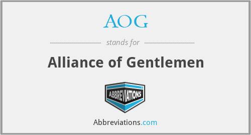 AOG - Alliance of Gentlemen