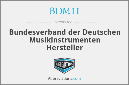BDMH - Bundesverband der Deutschen Musikinstrumenten Hersteller