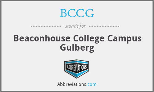 BCCG - Beaconhouse College Campus Gulberg