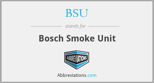 BSU - Bosch Smoke Unit