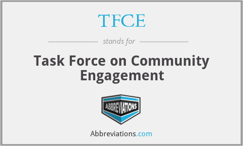 TFCE - Task Force on Community Engagement
