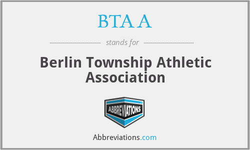 BTAA - Berlin Township Athletic Association