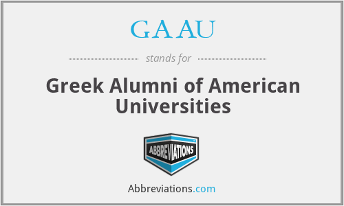 GAAU - Greek Alumni of American Universities