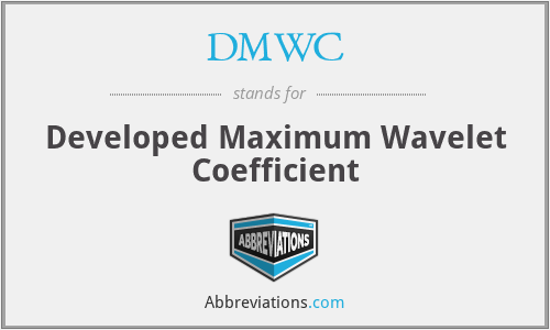 DMWC - Developed Maximum Wavelet Coefficient