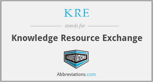 KRE - Knowledge Resource Exchange