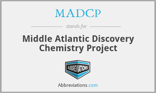 MADCP - Middle Atlantic Discovery Chemistry Project