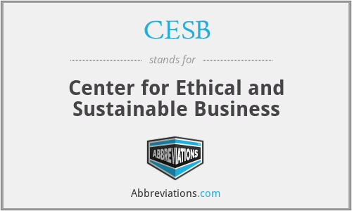 CESB - Center for Ethical and Sustainable Business